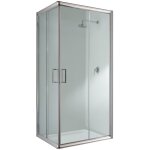 Parois cabine de douche angulaire coulissante verre transparent h 198 mod. alabama 70x90 cm rectangulaire ...