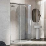 Idralite - parois cabine de douche angulaire avec easy - clean h 200 verre transparent 8 mm mod. prime ...