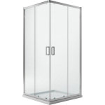 Idralite - parois cabine de douche angulaire opaque h 185 mod. ready 75x90 cm rectangulaire