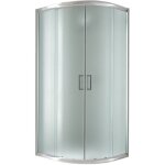 Parois cabine de douche demi - circulaire coulissante verre opaque h 198 mod. alabama 80x80 cm