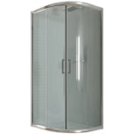 Idralite - parois cabine de douche demi - circulaire coulissante verre transparent h 185 mod. alabama ...