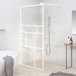 Paroi de douche 100x195 cm esg verre blanc vidaxl Paroi de douche 100x195 cm esg verre blanc vidaxl
