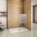 Aica sanitaire - paroi de douche 120x200 cm verre satin� au central paroi de douche � l'italienne verre ...