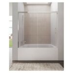 Gme - paroi de douche baignoire basic fixe + coulissant mesure d'installation: 155 - 160 cm Gme - paroi de douche baignoire basic fixe + coulissant mesure d'installation: 155 - 160 cm