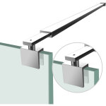 Parois de douche barre de stabilisation stabilisateur pour 8 - 10mm paroi de douche acier inoxydable ...