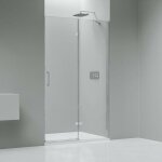 Bernstein - paroi de douche chrome en niche verre 8mm cabine de douche niche parre douche encastr�e porte ...