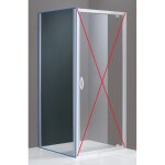 Paroi de douche fixe extensible 67 - 69 cm ? verre transparent 5 mm ? profil� blanc ? type retour fixe ...