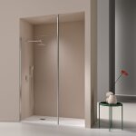 Kassandra - paroi de douche fixe fresh levante profil chromé 120 cm sans sérigraphie Kassandra - paroi de douche fixe fresh levante profil chromé 120 cm sans sérigraphie