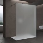 Paroi de douche � l'italienne opaque 120 cm verre de s�curit� 8mm paroi 118x200cm montage r�versible ...