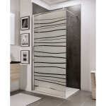 Paroi de douche � l'italienne, profil� aspect chrom�, paroi fixe walk in, newstyle schulte traitement ...