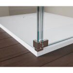 Bernstein - paroi de douche � l'italienne avec volet de protection nt109 verre de s�curit� esg de 8mm ...