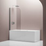 Bernstein - paroi de douche noire mat verre 6mm cabine de douche int�grale parre douche angle portes ...