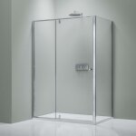 Bernstein - paroi de douche noire mat verre 6mm cabine de douche intgrale parre douche angle portes ...