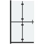 Vidaxl - mur de douche pliant avec des diffrentes tailles en verre totalement hach lgant taille : ...