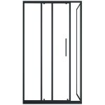 Vente - unique ? paroi de douche coulissante noir mat 120 x 80 cm ? verre tremp� 6 mm ? style industriel ...