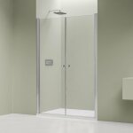 Bernstein - paroi de douche en verre 6mm cabine de douche niche parre douche encastr�e 2 portes battantes ...