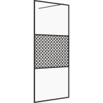 Paroi de douche avec verre cloison de baignoire accessoire de salle de bain cloison de douche maison ...