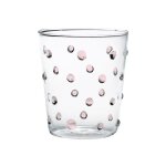 Party tumbler verre rose 45 cl set de 6 pices en verre - zafferano