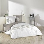 Ac - deco - parure 3 p. 240 x 220 cm imprime 57 fils allover goyave