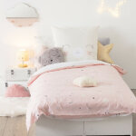 Atmosphera createur d'interieur for kids - parure de couette 140 x 200 chat rversible 100% coton / 57 ...