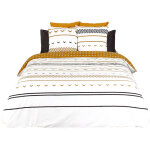 Ct dco - parure de couette 260x240 coton bio 57 fils tapir
