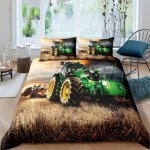 Ideko - parure de lit pour enfant 135x200cm 3 pieces dinosaures en 3d 1 housse de couette avec 2 taies ...