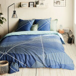 Future home - parure de lit 2 personnes graphique r�versible 260x240cm