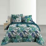 Paris prix - parure de lit 3 pi�ces 'colibri' 260x240cm vert