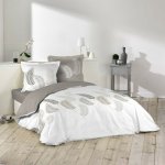Paris prix - parure de lit 3 pices 'goyave line' 260x240cm taupe
