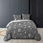Parure de lit 3 pi�ces 'suzanne' 260x240cm anthracite