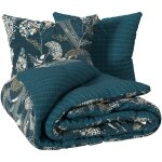 Parure de lit art déco paon coton 240x220cm - atmosphera créateur d'intérieur Parure de lit art déco paon coton 240x220cm - atmosphera créateur d'intérieur