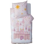 Atmosphera - parure de lit chteau 140x200cm rose crateur d'intrieur