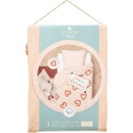 Parure de lit coton tuft� rose 140x200cm atmosphera cr�ateur d'int�rieur