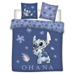 Aymax - parure de lit double - stitch ohana 100% coton - 240 cm x 220 cm