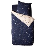 Atmosphera ? parure de lit enfant imprim�e espace 140x200 cm ? 100 % coton ? housse de couette r�versible ...