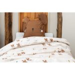 L'effet papillon - parure de lit (housse de couette + 2 taies d'oreiller) 240 x 220 cm coton imprim� ...