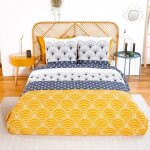 Linnea - parure de lit kerita en coton bci adouci 200x200 cm