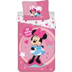 Parure de lit en microfibre 'minnie : sweet like me' - rose - 140 x 200 cm - livraison gratuite - disney ...