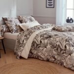 Parure de lit percale de coton alba taie 65x65 cm 260x240 cm