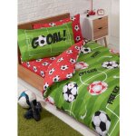 Parure de lit reversible football 120 cm x 150 cm