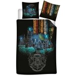 Parure de lit rversible harry potter poudlard - 140 cm x 200 cm