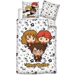 Harry potter - parure de lit réversible harry, ron et hermione - blanche - 140 cm x 200 cm Harry potter - parure de lit réversible harry, ron et hermione - blanche - 140 cm x 200 cm