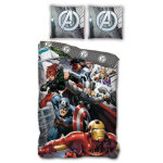 Parure de lit rversible marvel avengers - 140 cm x 200 cm