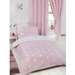 Parure de lit rose étoile 120 cm x 150 cm Parure de lit rose étoile 120 cm x 150 cm