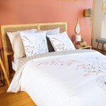 Linnea - parure de lit soliflore coton taie 63x63 cm 260x240 cm