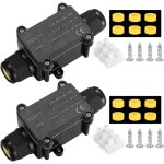 Paryou - 2 pi�ces bo�te de jonction �tanche ip68, boite de derivation etanche exterieur, bo�tier de raccordeme ...