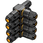 Paryou - 4 pcs connecteurs de cbles tanches ip68 - bote de jonction 3 voies connecteur etanche 3 fils ...