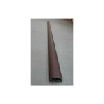 Passage de plancher 50x12mm finition bois acajou (au metre) adh�sif avec couvercle arrondi