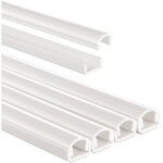 Passe - cbles, 4 p. , autocollant, semi - circul. 100x1, 1x1cm, pvc, blc hama