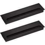 Passe - c�ble pour bureau rectangulaire 80x 275mm passe - c�ble presse - �toupe pour table de bureau ...